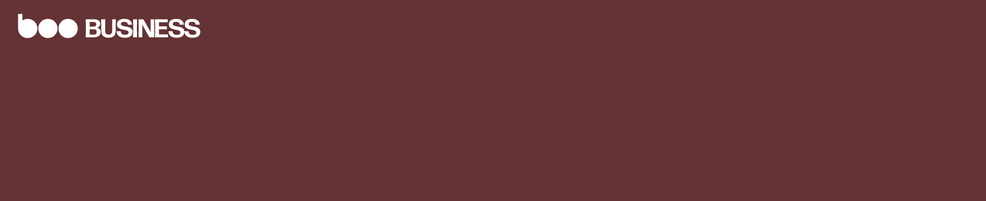 Header background for business page displaying the brand rich burgundi color